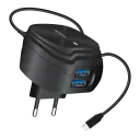 Micro Charger with 2 Extra USB Ports HT-C102