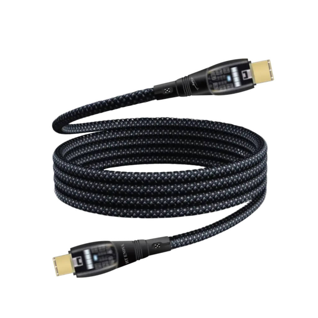 HT ENOVA LumeX USB-C to USB-C braided cable with sleek connectors