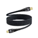 HT ENOVA LumeX USB-C to USB-C braided cable with sleek connectors