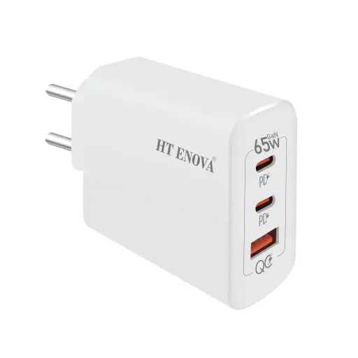 USB + 2 Type C 65 Watt Gallium nitride - GAN Adapter