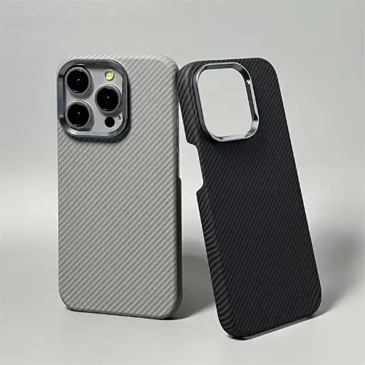 Hard Carbon Fiber Magsafe Case for iPhone 16 15 14 Pro Max Wireless Charging Alloy Lens Magnetic Protective Cover For IPHONE 16