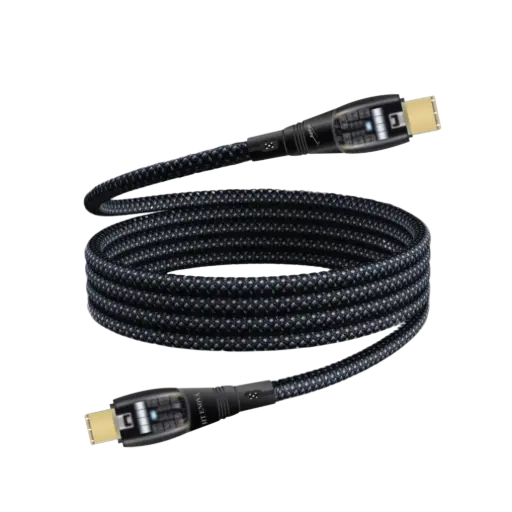HT ENOVA LumeX USB-C to USB-C braided cable with sleek connectors